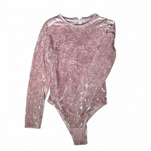 Reserved Blush Velvet Bodysuit